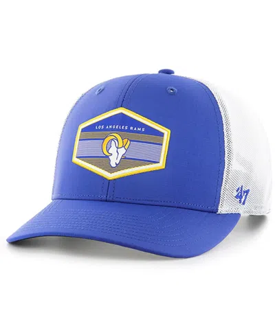 47 Brand Men's ' Royal Los Angeles Rams Burgess Trucker Adjustable Hat