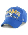 47 Brand Men's ' Royal Los Angeles Rams Fletcher Mvp Adjustable Hat In Royal