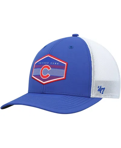 47 Brand Men's ' Royal, White Chicago Cubs Spring Training Burgess Trucker Snapback Hat In Royal,white