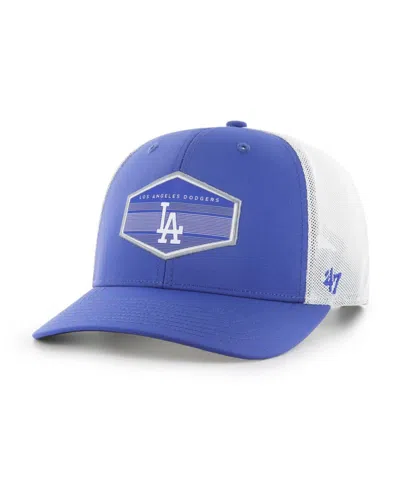 47 Brand Men's ' Royal, White Los Angeles Dodgers Spring Training Burgess Trucker Snapback Hat In Royal,white