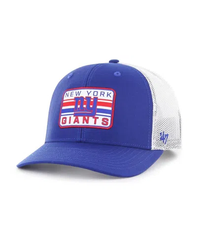47 Brand Men's ' Royal, White New York Giants Drifter Adjustable Trucker Hat In Royal,white