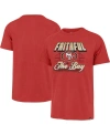 47 BRAND MEN'S '47 BRAND SCARLET DISTRESSED SAN FRANCISCO 49ERS FAITHFUL TO THE BAY REGIONAL FRANKLIN T-SHIRT