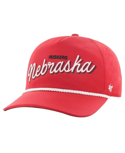 47 Brand Men's ' Scarlet Nebraska Huskers Fairway Hitch Adjustable Hat In Red
