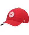 47 Brand Men's ' Scarlet Nebraska Huskers Microburst Clean Up Adjustable Hat In Scarlet