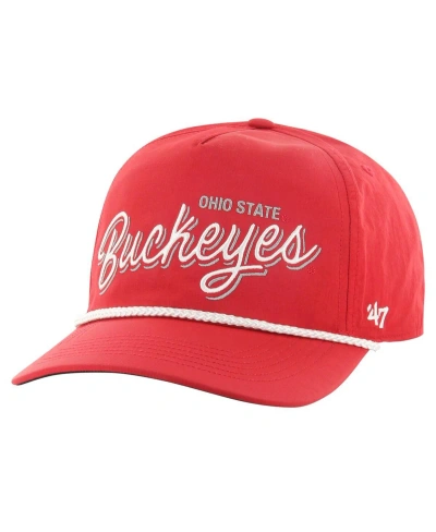 47 Brand Men's ' Scarlet Ohio State Buckeyes Fairway Hitch Adjustable Hat
