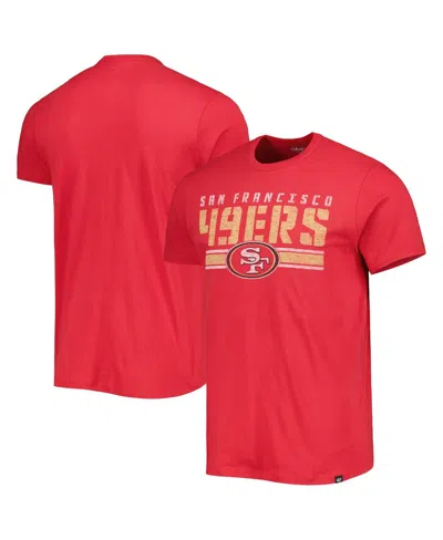 47 Brand Men's ' Scarlet San Francisco 49ers Turn Back Franklin T-shirt
