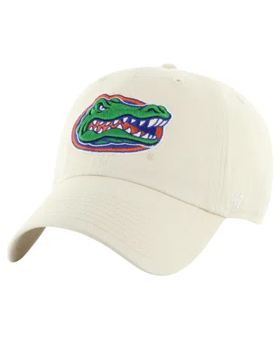47 Brand Men's ' Tan Distressed Florida Gators Vintage-like Clean Up Adjustable Hat