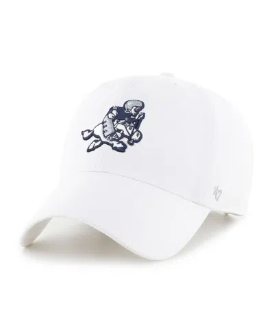 47 Brand Men's ' White Dallas Cowboys Retro Joe Ii Clean Up Adjustable Hat