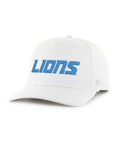 47 Brand Men's ' White Detroit Lions Script Rope Hitch Adjustable Hat