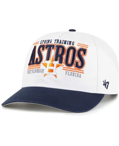 47 Brand Men's ' White Houston Astros 2024 Spring Training Oceanside Hitch Adjustable Hat