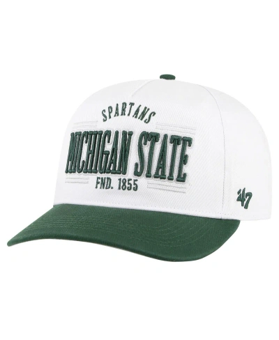 47 Brand Men's ' White Michigan State Spartans Streamline Hitch Adjustable Hat