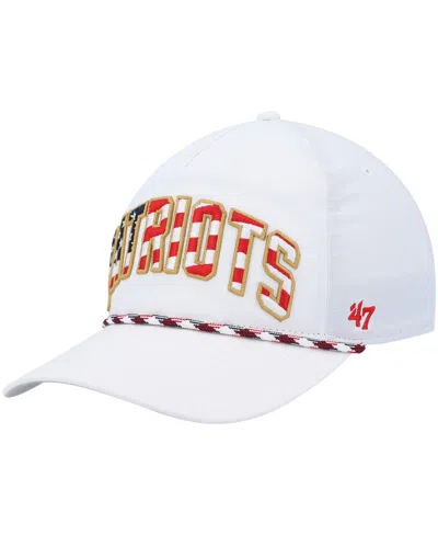 47 Brand Men's ' White New England Patriots Hitch Stars And Stripes Trucker Adjustable Hat