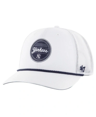 47 Brand Men's ' White New York Yankees Fairway Trucker Adjustable Hat