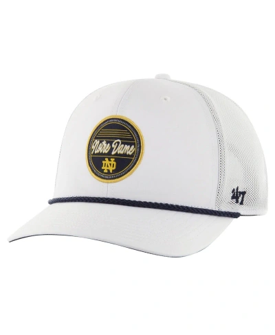 47 Brand Men's ' White Notre Dame Fighting Irish Fairway Trucker Adjustable Hat