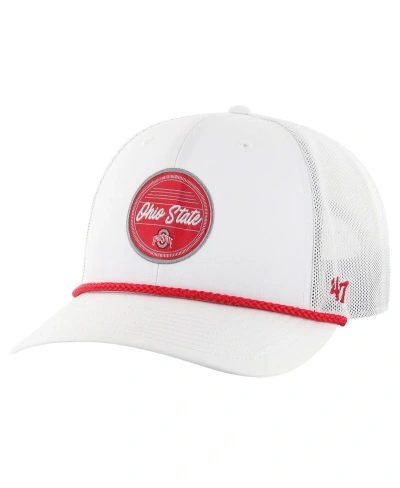 47 Brand Men's ' White Ohio State Buckeyes Fairway Trucker Adjustable Hat