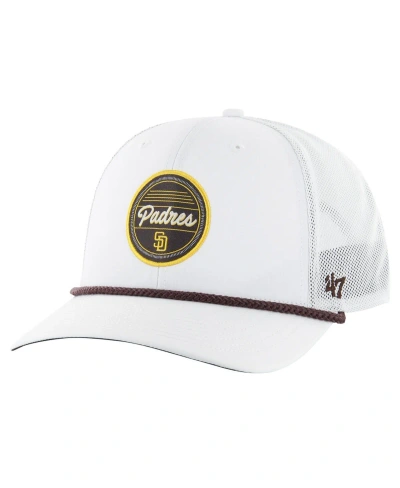 47 Brand Men's ' White San Diego Padres Fairway Trucker Adjustable Hat