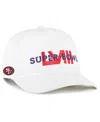 47 Brand Men's ' White San Francisco 49ers Super Bowl Lviii Overwrite Hitch Adjustable Hat In White