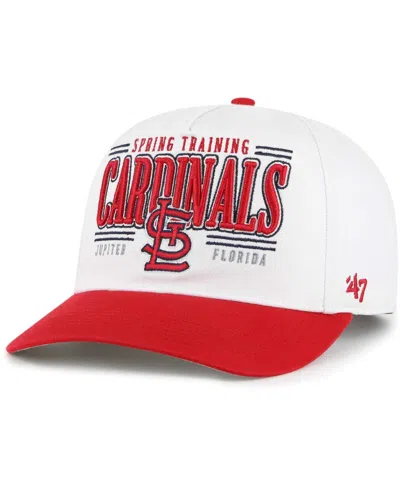 47 Brand Men's ' White St. Louis Cardinals 2024 Spring Training Oceanside Hitch Adjustable Hat
