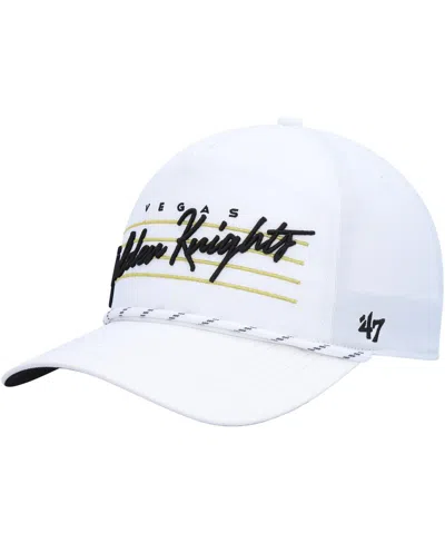 47 Brand Men's ' White Vegas Golden Knights Downburst Hitch Snapback Hat