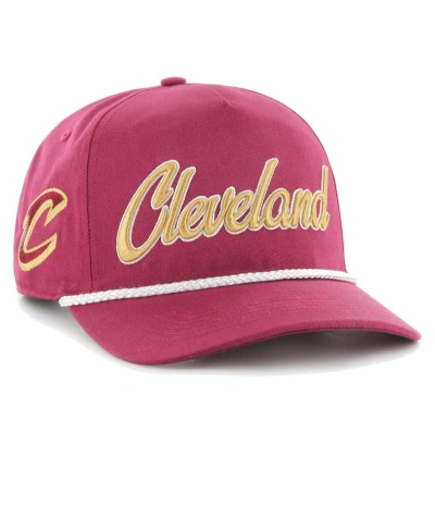 47 Brand Men's ' Wine Cleveland Cavaliers Overhand Logo Hitch Adjustable Hat