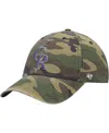 47 Brand Men's '47 Camo Colorado Rockies Team Clean Up Adjustable Hat In Camo