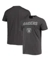 47 Brand Men's '47 Charcoal Las Vegas Raiders Dark Ops Super Rival T-shirt In Charcoal