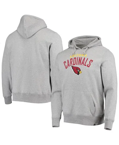 47 Brand Men's '47 Heather Gray Arizona Cardinals Outrush Headline Pullover Hoodie In Heathered Gray