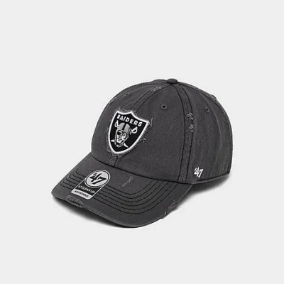 47 Brand Men's '47 Las Vegas Raiders Nfl Weathered Clean Up Strapback Hat In Neutral