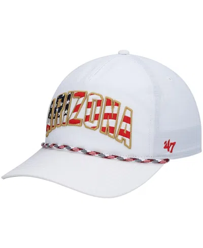 47 Brand Men's '47 White Arizona Cardinals Hitch Stars And Stripes Trucker Adjustable Hat