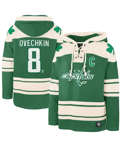 47 Brand Men's Alexander Ovechkin Kelly Green Washington Capitals St. Patrick's Day Player Name Number Lacer