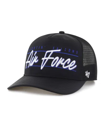 47 Brand Men's And Women's Black Air Force Falcons Brrrâ° Condor Mesh Hitch Adjustable Hat