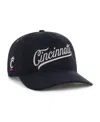47 Brand Men's And Women's Black Cincinnati Bearcats Collections Golden Age Corduroy Hitch Adjustable Hat In Black