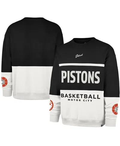47 Brand Men's And Women's Black Detroit Pistons 2024/25 City Edition On Five Maximalist Pullover Sweatshirt