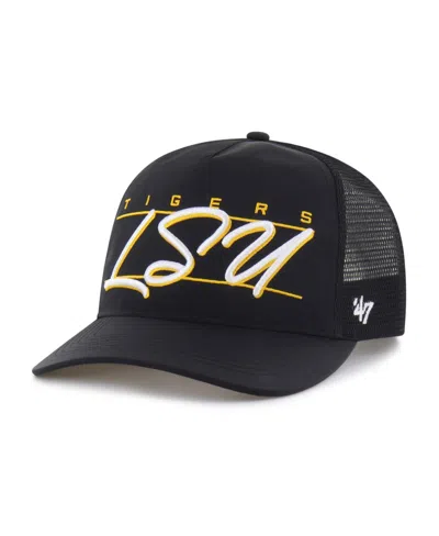 47 Brand Men's And Women's Black Lsu Tigers Brrr Condor Mesh Hitch Adjustable Hat