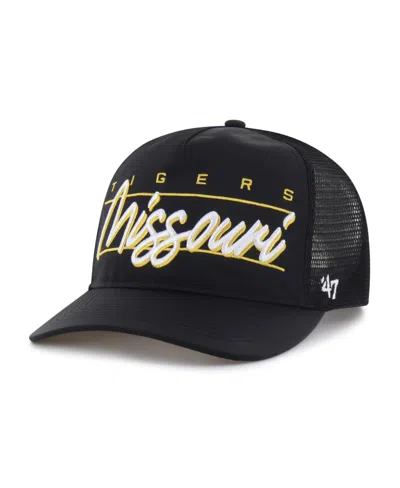 47 Brand Men's And Women's Black Missouri Tigers Brrrâ° Condor Mesh Hitch Adjustable Hat