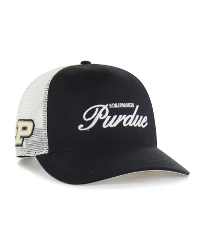 47 Brand Men's And Women's Black Purdue Boilermakers Contemporary Basics Foundation Trucker Hitch Adjustable 