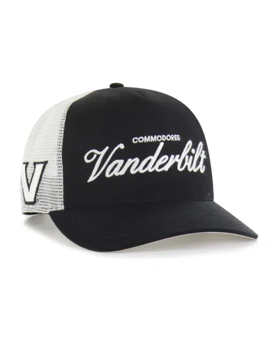 47 Brand Men's And Women's Black Vanderbilt Commodores Contemporary Basics Foundation Trucker Hitch Adjustabl