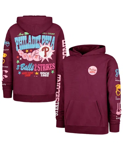 47 Brand Men's And Women's Burgundy Philadelphia Phillies Earl Foundation Hoodie