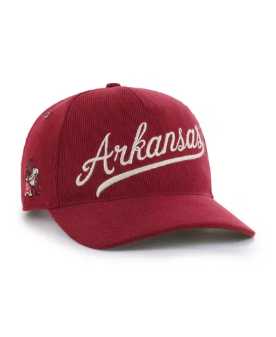 47 Brand Men's And Women's Cardinal Arkansas Razorbacks Collections Golden Age Corduroy Hitch Adjustable Hat In Multi