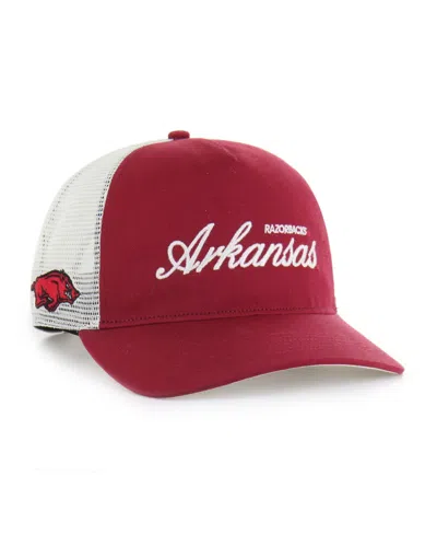 47 Brand Men's And Women's Cardinal Arkansas Razorbacks Contemporary Basics Foundation Trucker Hitch Adjustab In Multi