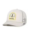 47 Brand Men's And Women's Cream Appalachian State Mountaineers Core Inline Gravestone Adjustable Trucker Hat In White
