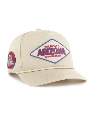47 Brand Men's And Women's Cream Arizona Wildcats Outdoorsmen Cairn Hitch Adjustable Hat In Neutral