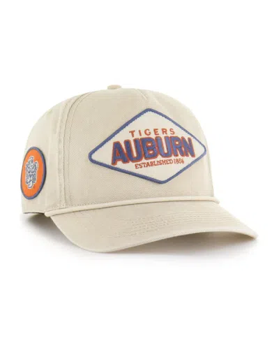 47 Brand Men's And Women's Cream Auburn Tigers Outdoorsmen Cairn Hitch Adjustable Hat In White
