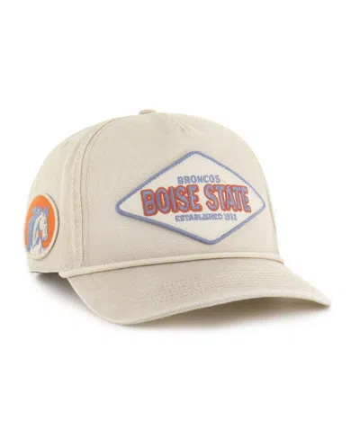 47 Brand Men's And Women's Cream Boise State Broncos Outdoorsmen Cairn Hitch Adjustable Hat In Gray