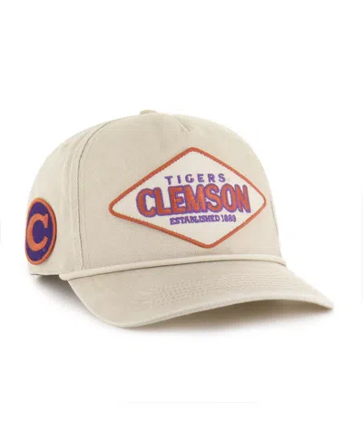 47 Brand Men's And Women's Cream Clemson Tigers Outdoorsmen Cairn Hitch Adjustable Hat In Neutral