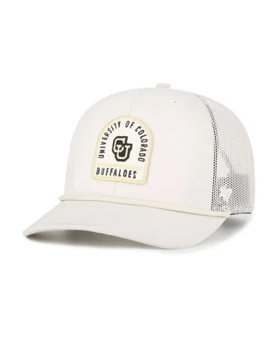47 Brand Men's And Women's Cream Colorado Buffaloes Core Inline Gravestone Adjustable Trucker Hat In White