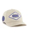 47 Brand Men's And Women's Cream Duke Blue Devils Outdoorsmen Cairn Hitch Adjustable Hat In Neutral
