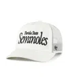 47 Brand Men's And Women's Cream Florida State Seminoles Foundation Script Adjustable Trucker Hat