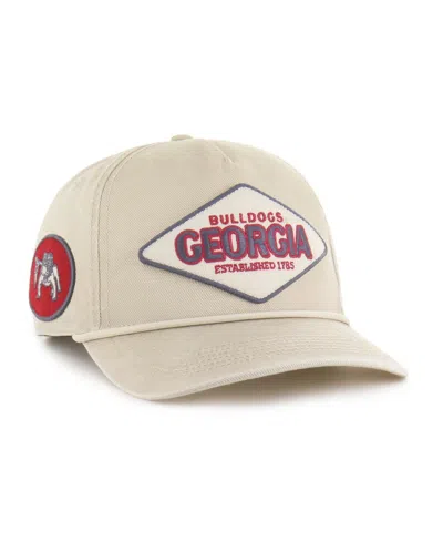 47 Brand Men's And Women's Cream Georgia Bulldogs Outdoorsmen Cairn Hitch Adjustable Hat In Neutral