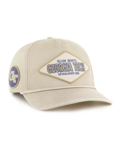 47 Brand Men's And Women's Cream Georgia Tech Yellow Jackets Outdoorsmen Cairn Hitch Adjustable Hat In Neutral